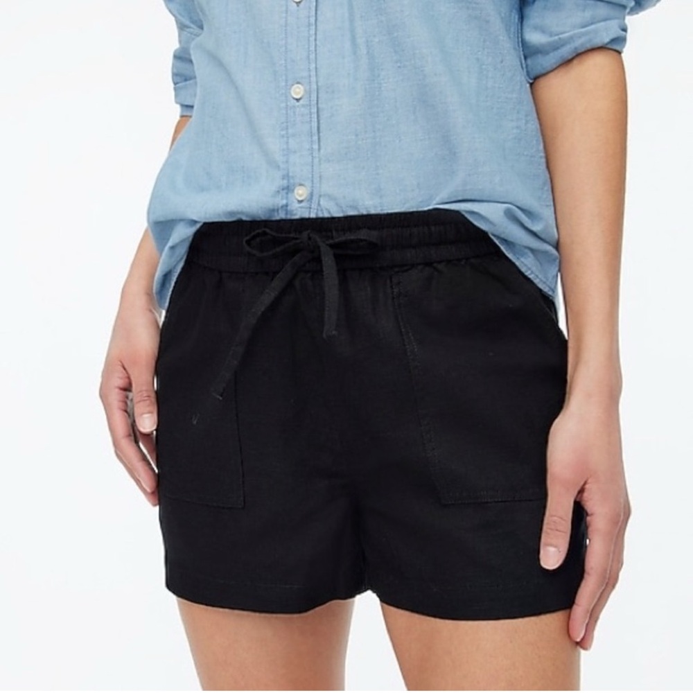 J.CREW Black Shorts elastic waist size M GUC